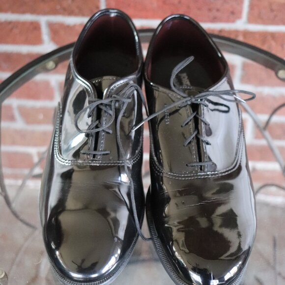 joseph feiss shoes * black * shiny * size 10.5 * mens - Picture 5 of 14